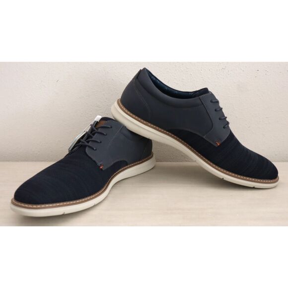 Nunn Bush 85073-492 Men's Sz 12M Navy Multi Chase Knit Plain Toe Oxfords - Picture 11 of 12